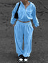 'June' Zip Up Hoodie and Pants Set - Celes Fashion